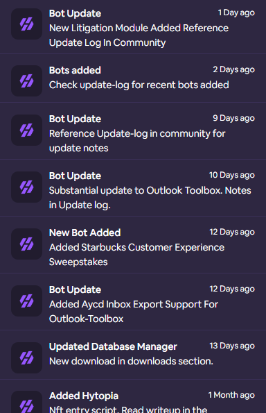 Glowie In-App Announcements